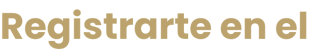Registrarte en el