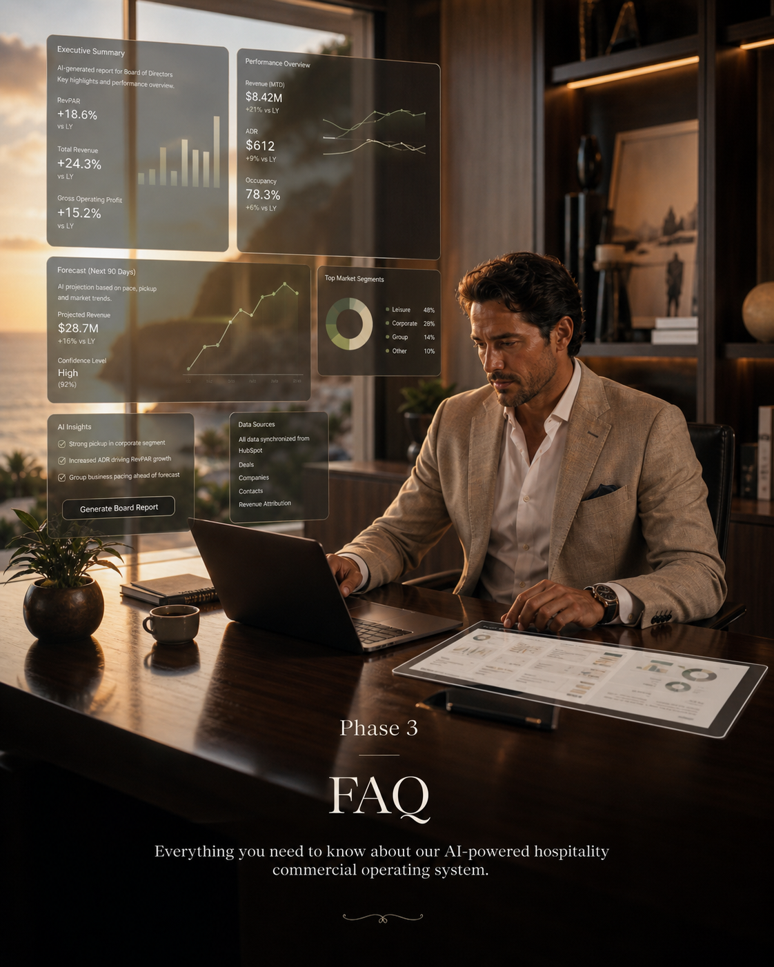 Commercial problems solved by connected hospitality systems